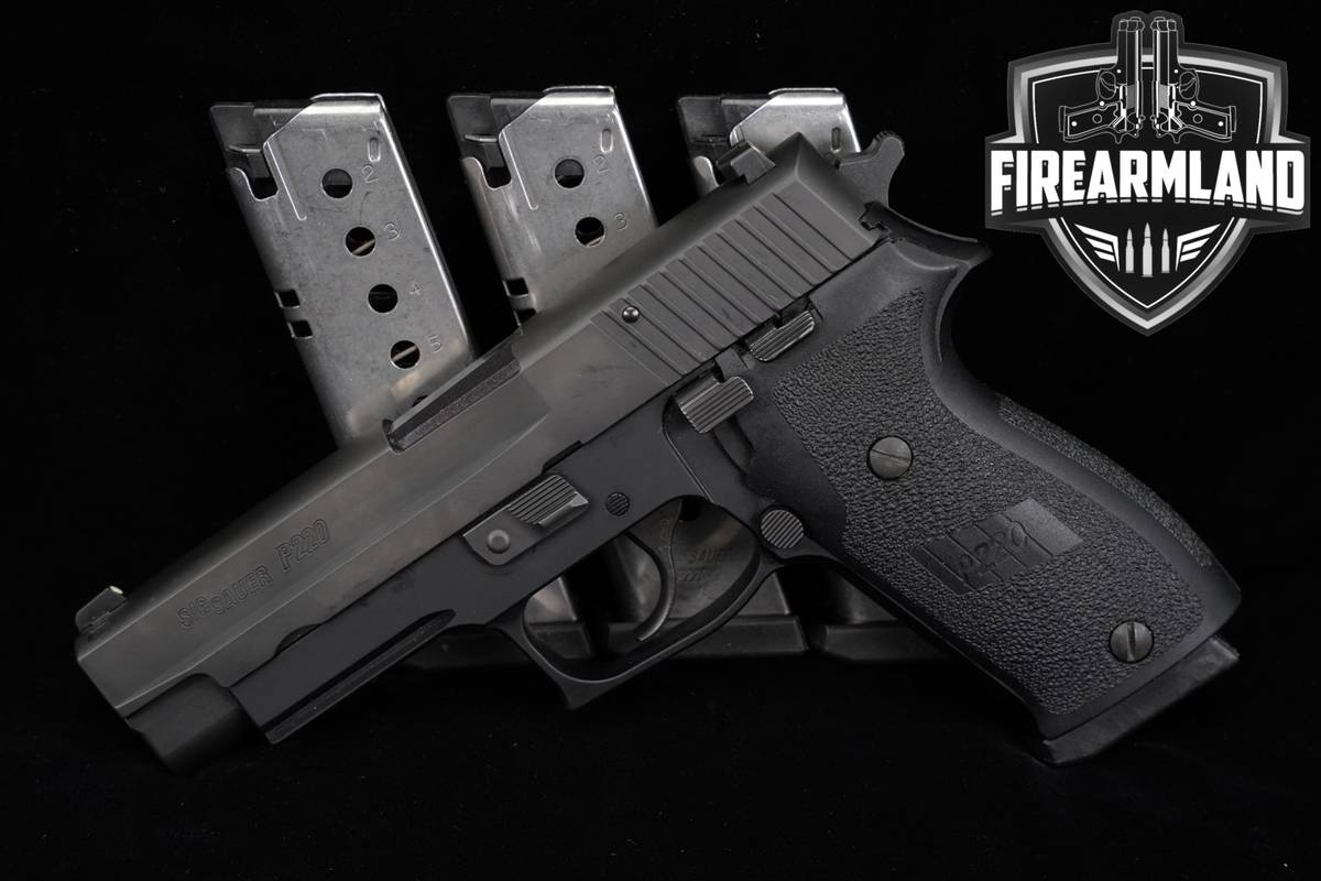 Sig Sauer P220 Full-Size 45 ACP 4.4" P-220 Pistol +4 MAGS