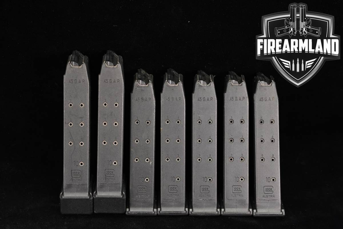 Glock 7x (Seven) 10 round 45 G.A.P. Magazines Mags