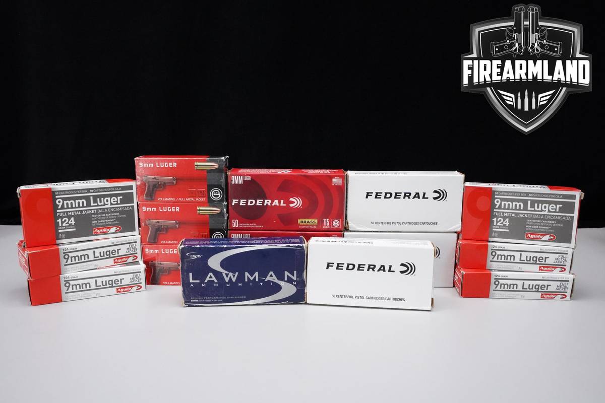 9mm Ammo 9x19mm Para 9mm-Luger Ammunition 750 ROUNDS