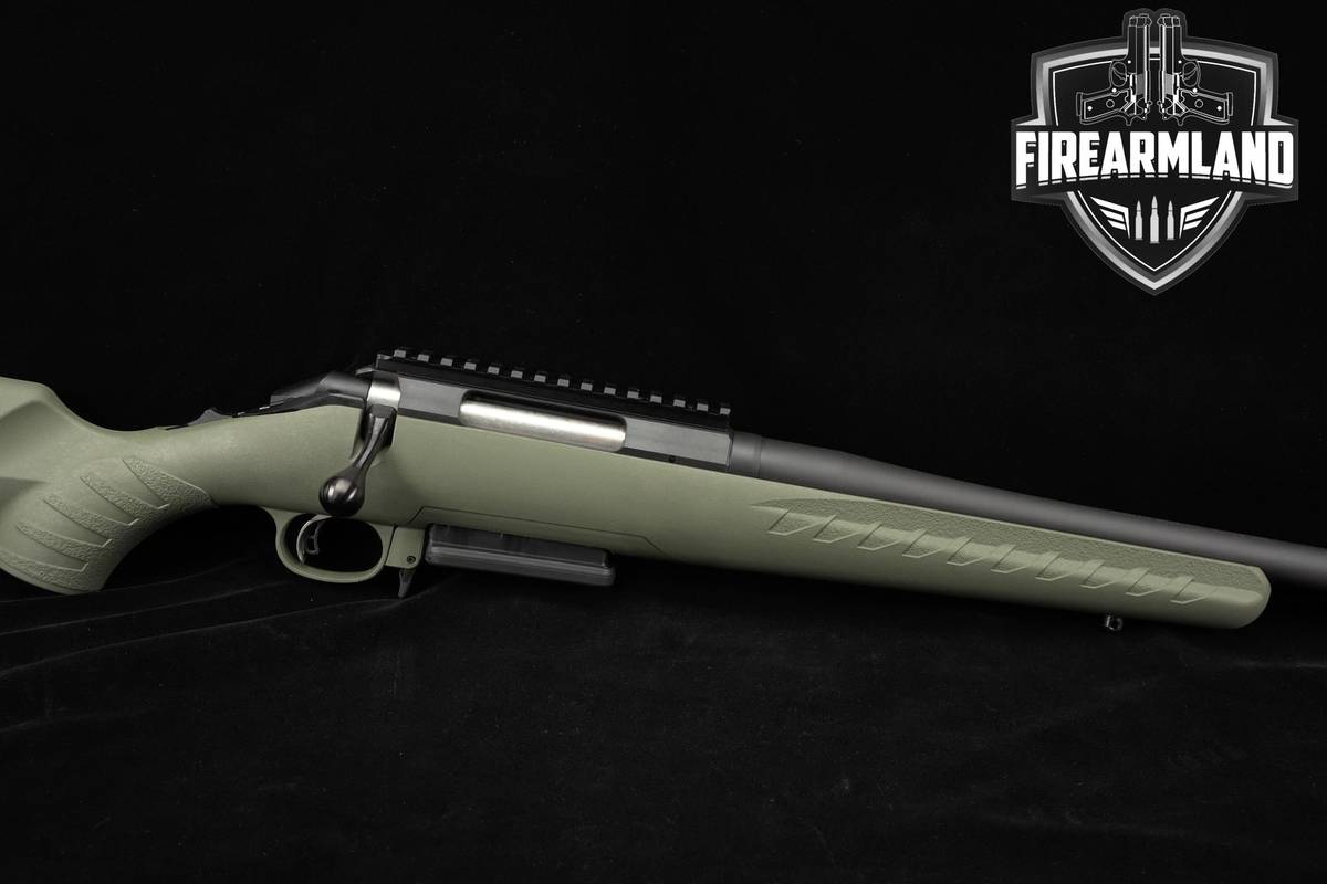 THREADED Ruger American Rifle Predator 6.5 Creedmoor 22" Black & Moss Green