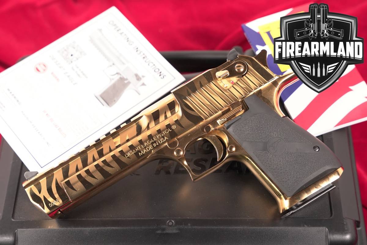 DEAGLE Magnum Research Desert Eagle Mark XIX Ti GOLD TIGER STRIPE MK 19