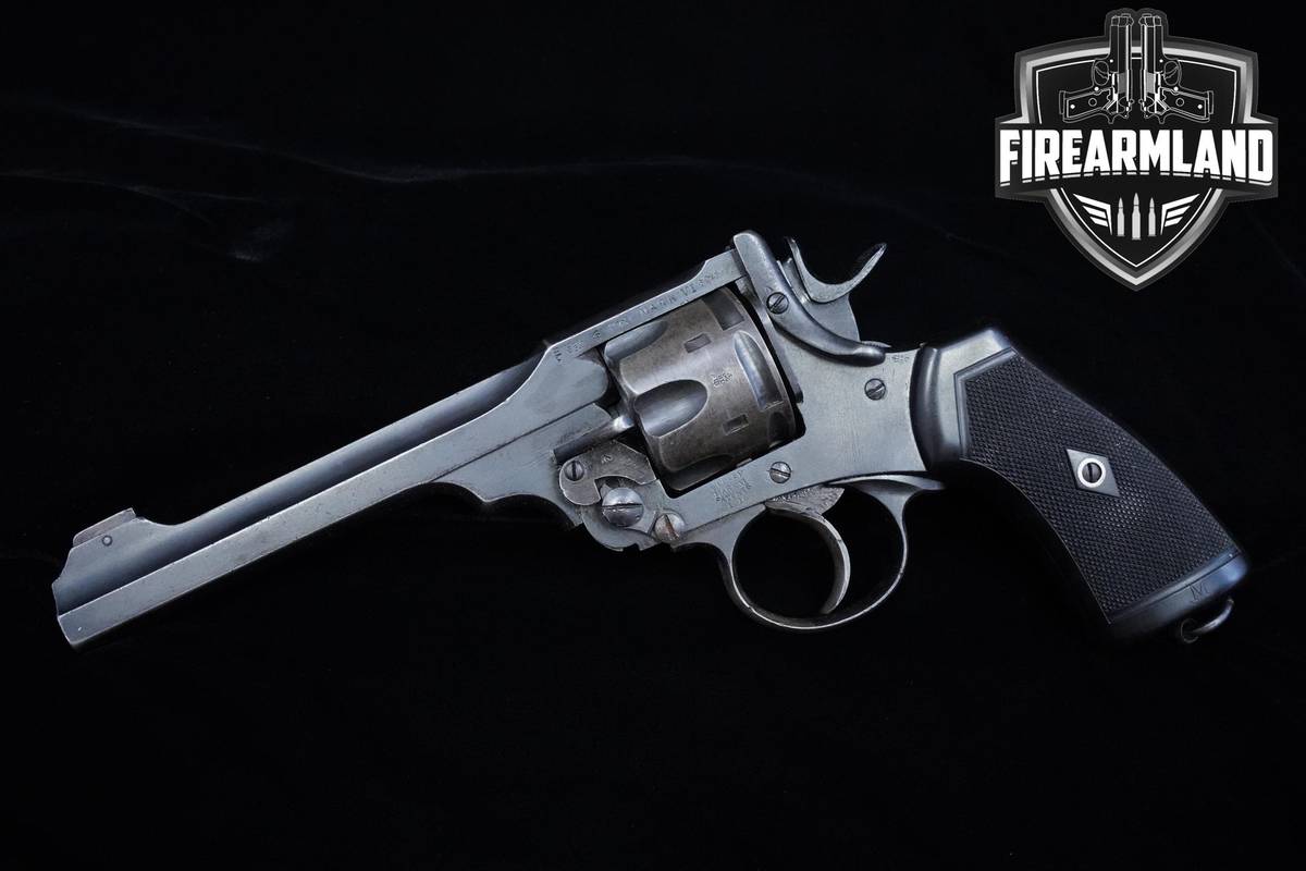 1915-1921 Webley Mark VI 455 Webley 6" Blued Mk-6 DA/SA WWI