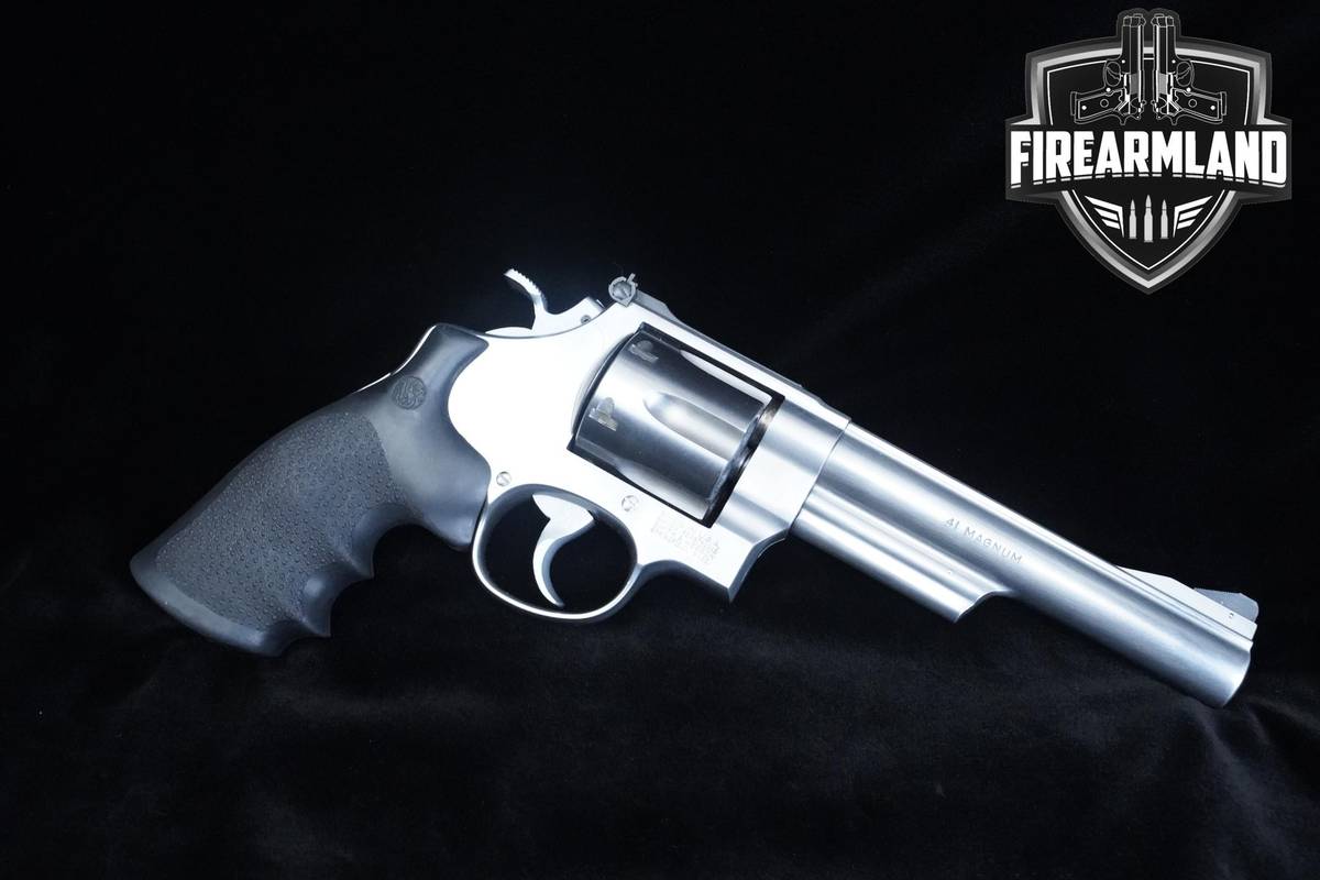 1993 Smith & Wesson (S&W) Model 657-3 41 Rem Magnum 6" S&W 657-3 +ORIG BOX