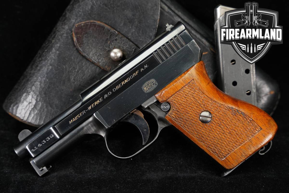 Mauser Model 1910/34 25 ACP 6.35-mm 3" Blued Carry CCW Pistol +2 MAGS