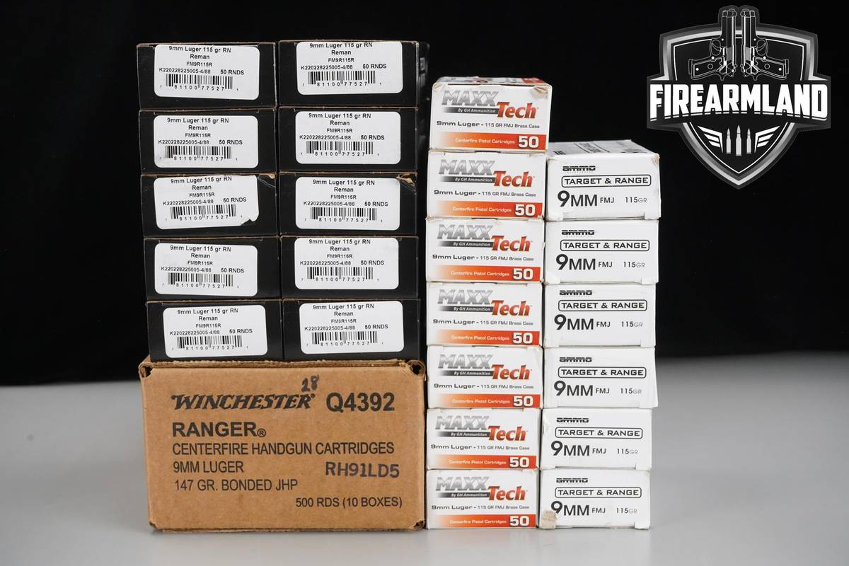 1650 RDS! 9mm Ammo 9-mm