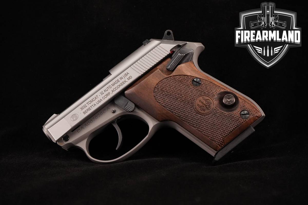 Beretta 3032 Tomcat 32 Auto (765 Browning) 2.4" Stainless Steel +2 MAGS