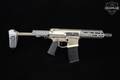 Q Honey Badger Pistol .300 AAC Blackout (7.62x35mm) Two-Tone Champagne & Gray in Very Good Condition Image 3
