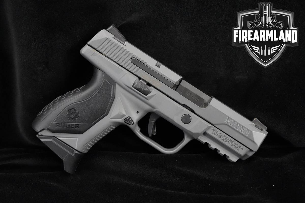 Ruger American 45 ACP 3.8" Elite Concrete Cerakote Ruger +2 MAGS