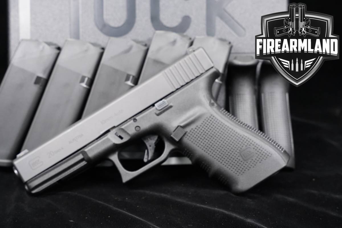 Glock 20 Gen4 G20 Gen 4 10mm 4.61" Light Gray +5 MAGS & ORIG CASE