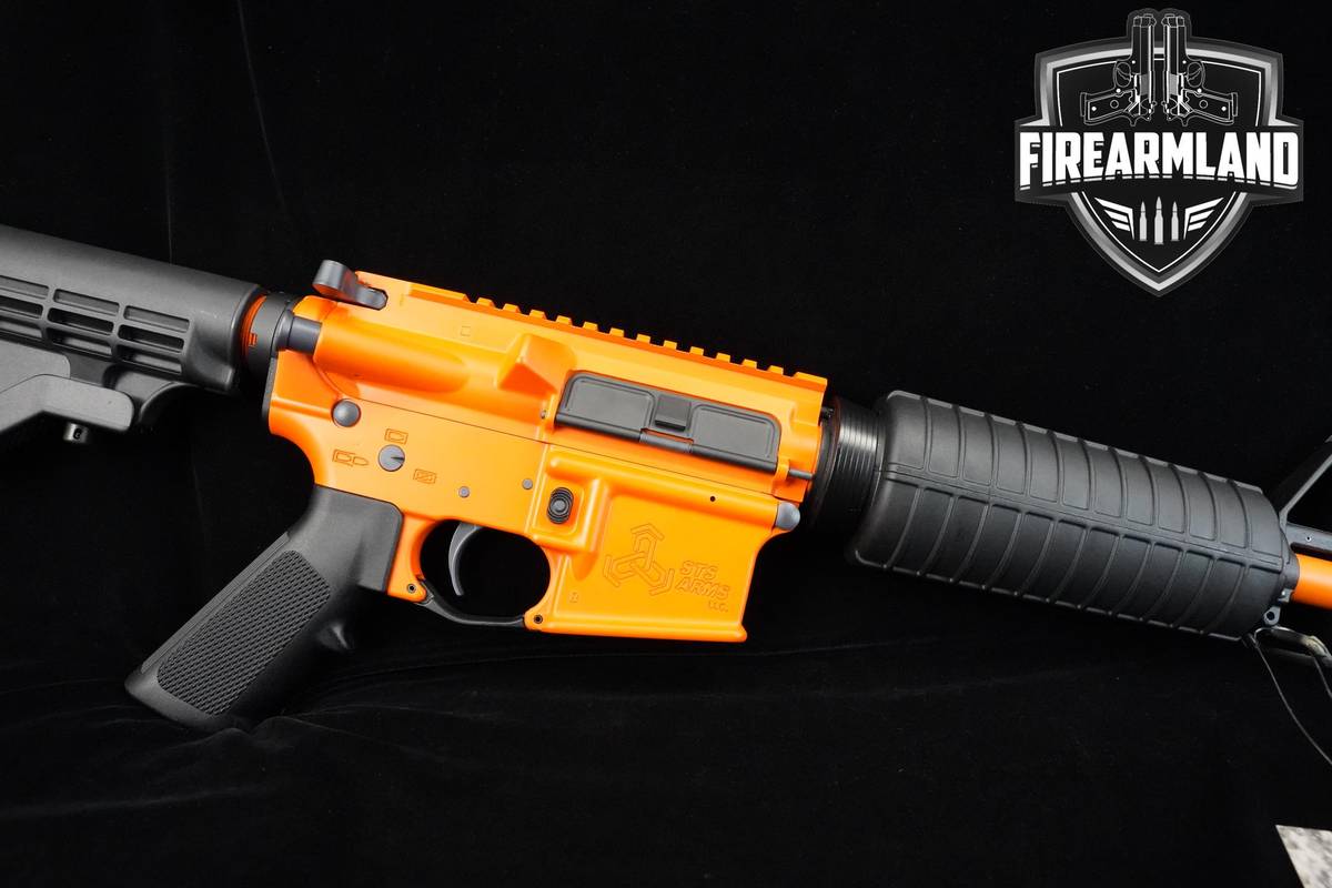 LIKE-NEW STS Arms ST4 AR-15 AR15 AR 16" Bright Orange Cerakote STS-Arms ST4