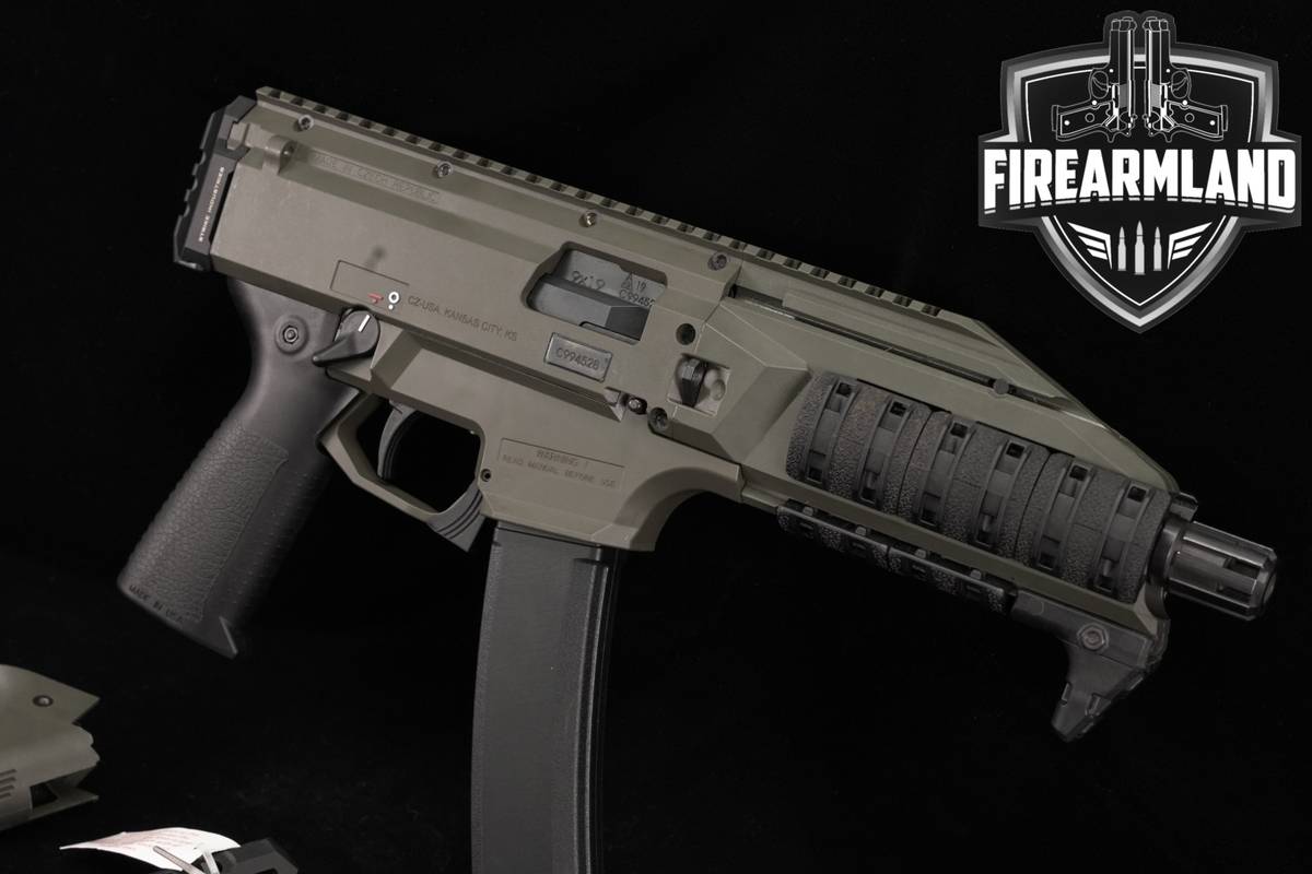 CZ Scorpion EVO 3 S1 Pistol 9mm 7.72" OD Green +2 MAGS