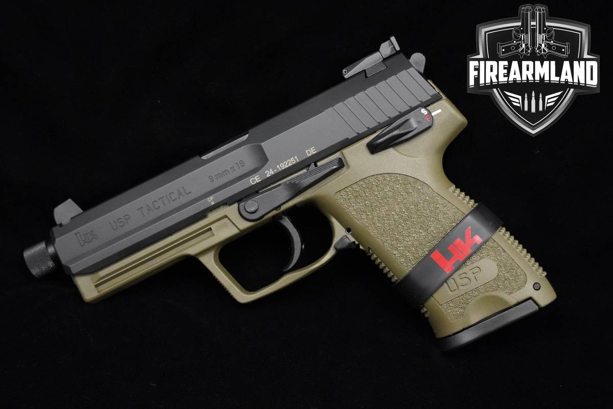 RARE 1 of 500 Heckler & Koch H&K-HK USP Tactical V1 GREEN 9mm 4.86" +2 MAGS