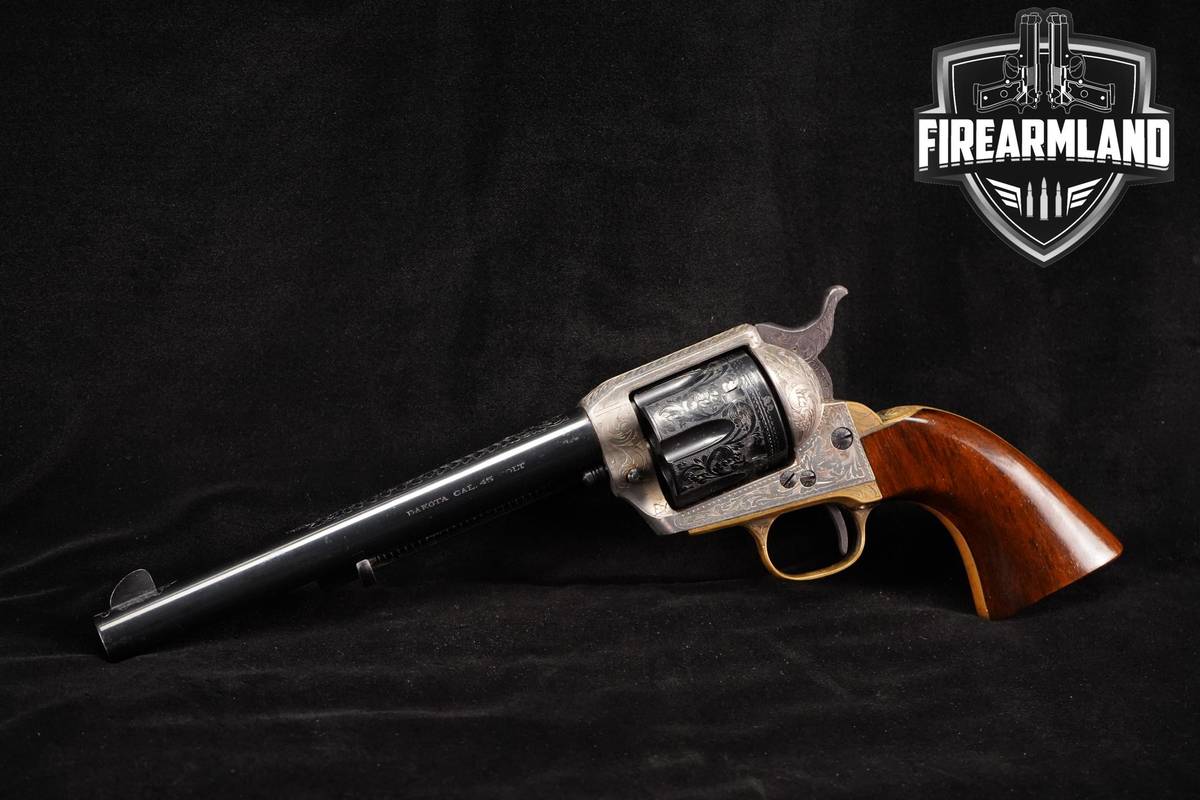 ENGRAVED 1976 Armi Jager Dakota Single Action Army 45-Colt SAA