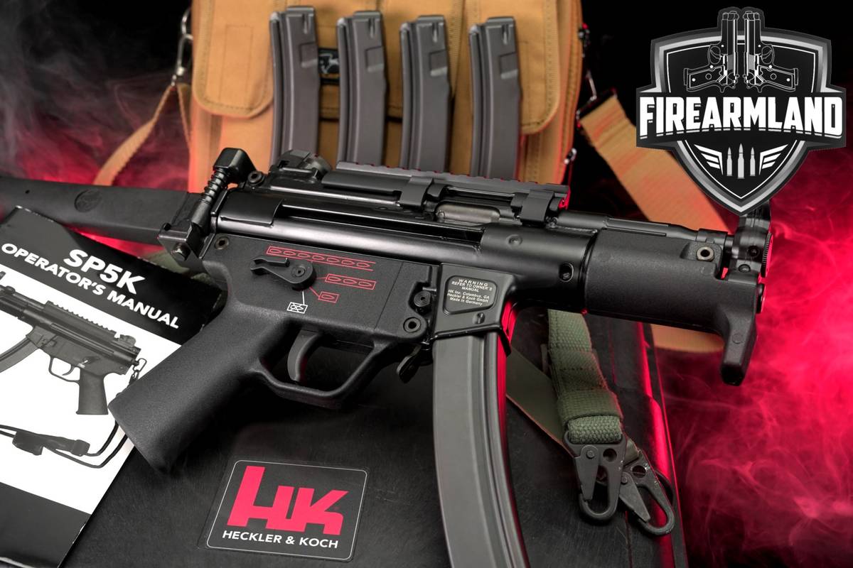GERMAN Heckler & Koch H&K SP5K 9mm 4.53" MP5 MP5K Folder +5 MAGS & CASE