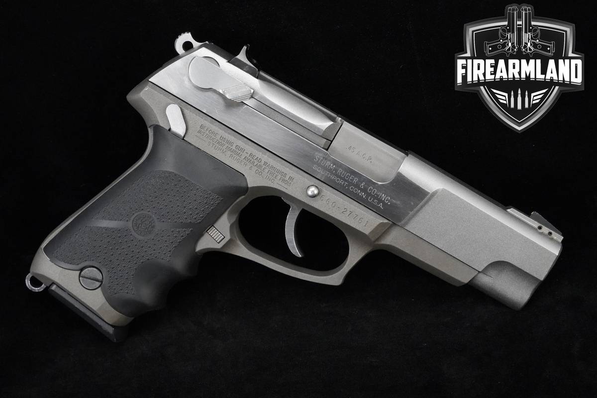 P-SERIES 1992 Ruger P90DC 45-ACP 4.5" Stainless Ruger-P90DC P90-DC+3 MAGS