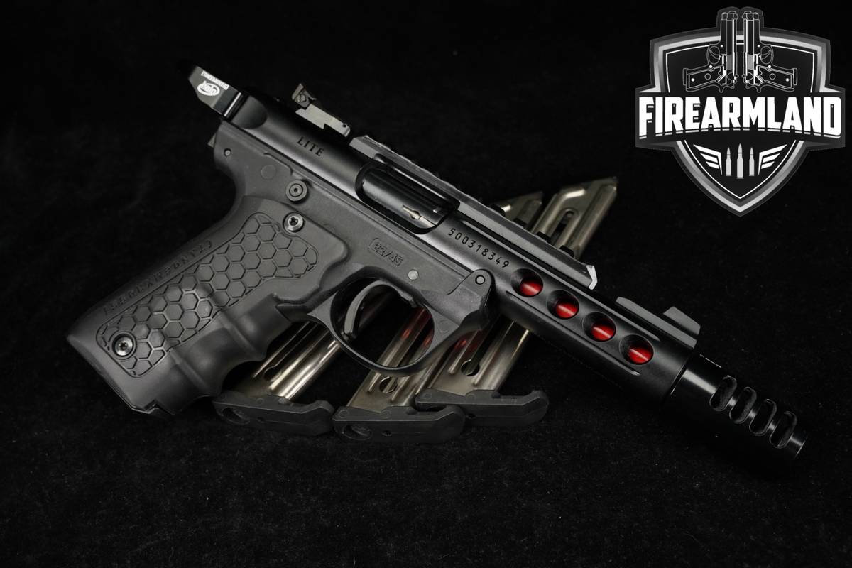 Ruger Mark IV 22/45 Lite 22LR 4.4" Mk4 Four COMP, HALO, TANDEMKROSS +4 MAGS