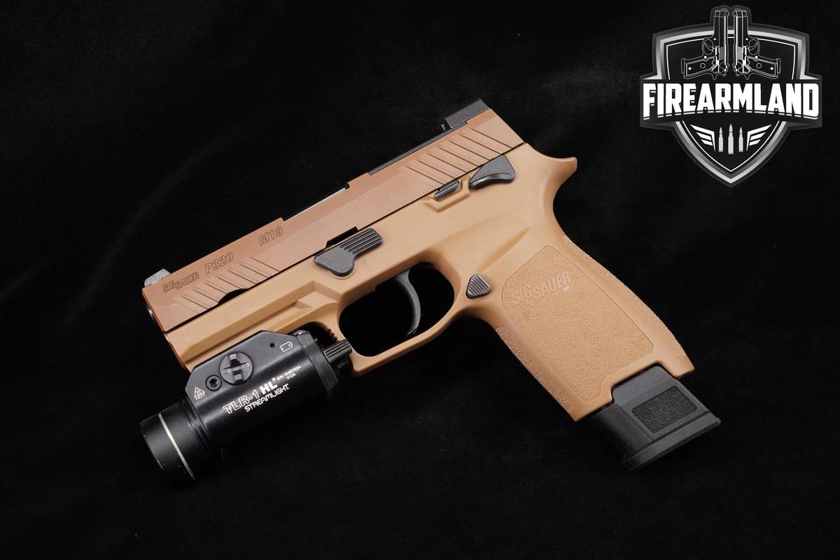 Sig Sauer P320-M18 9mm 3.9" Coyote Tan P-320 M-18 +2 MAGS & STREAMLIGHT