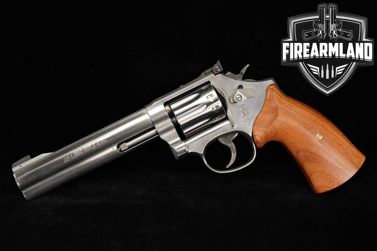 Smith & Wesson Model 617-6 Plus 22LR S&W Satin Stainless DA/SA