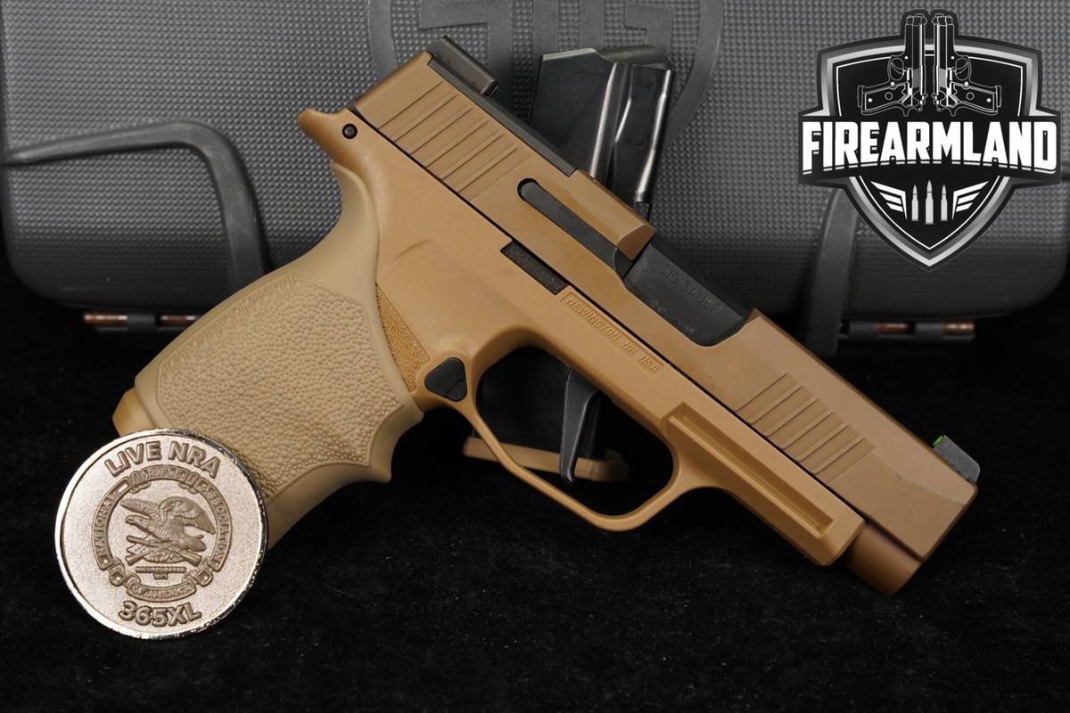 LIMITED Sig Sauer P365 XL NRA (NRA19) 9mm OR Coyote Tan 2 MAGS & ORIG CASE