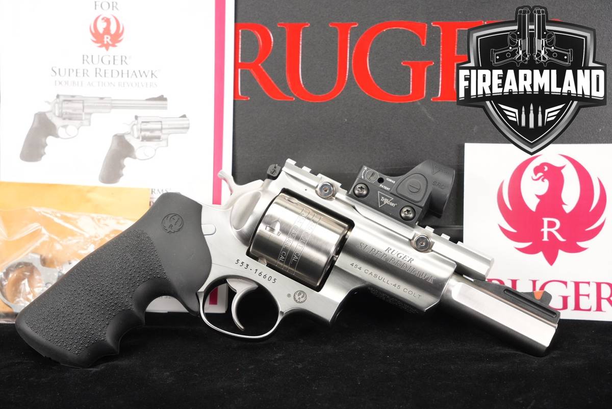 LIMITED Ruger Super Redhawk Toklat, TALO 5" +ORIG CASE, TRIJICON OPTICS