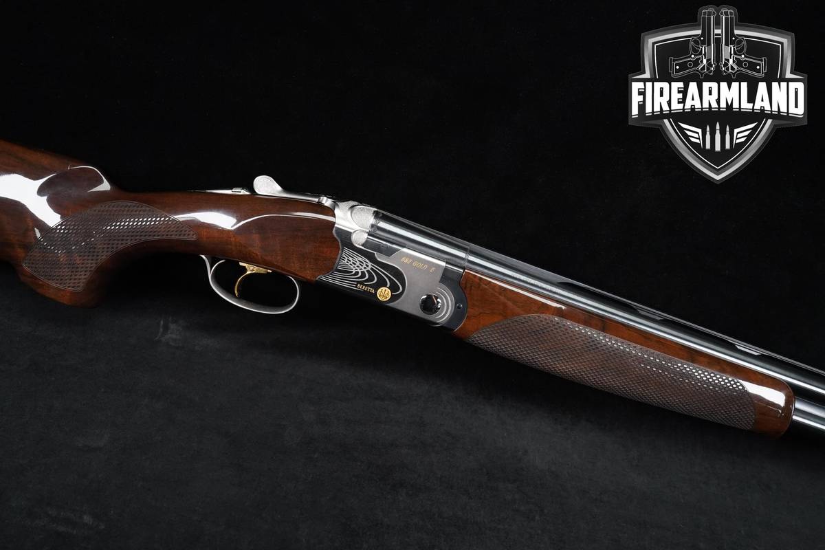 P Beretta 682 Gold E Sporting 12-Gauge O/U Satin Nickel/Blue & Walnut 3"