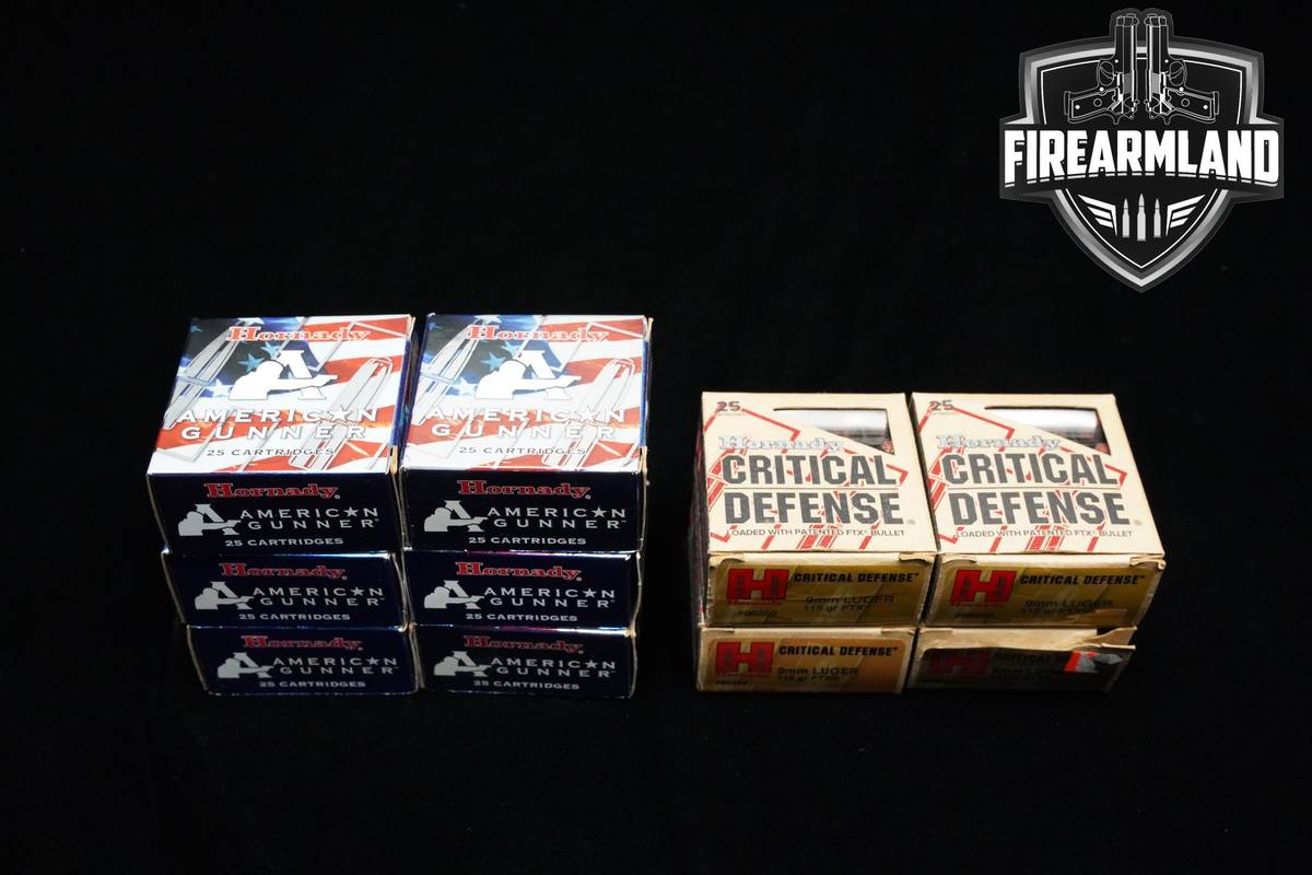 9mm Ammo 9 250 ROUNDS Hornady Ammo
