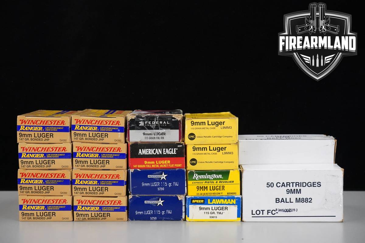 1000 RDS! 9mm Ammo 9-mm