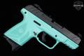 2021 Sturm Ruger Security-9 Compact, TALO Exclusive, Turquoise/Black 9mm Luger Two-Tone Black & Turquoise in Good Condition Image 2