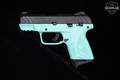 2021 Sturm Ruger Security-9 Compact, TALO Exclusive, Turquoise/Black 9mm Luger Two-Tone Black & Turquoise in Good Condition Image 3
