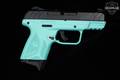 2021 Sturm Ruger Security-9 Compact, TALO Exclusive, Turquoise/Black 9mm Luger Two-Tone Black & Turquoise in Good Condition Image 5