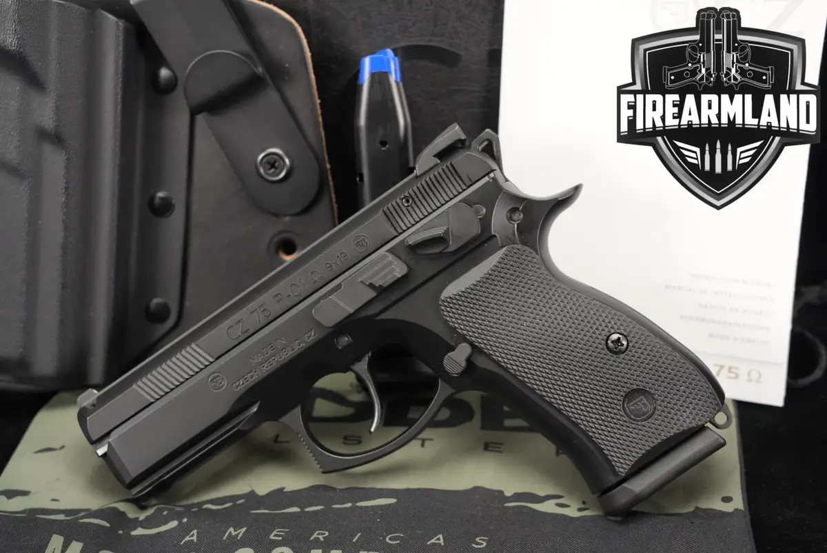 CZ 75 P-01 Omega Convertible 9mm 3.75" CZ75 P01 +2 MAGS, ORIG BOX & HOLSTER
