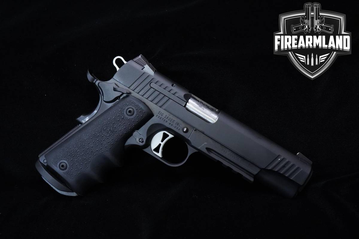 Sig Sauer 1911 TAC OPS 45 ACP 5" Nitron Sig-Sauer 1911 +ORIG CASE & 2 MAGS