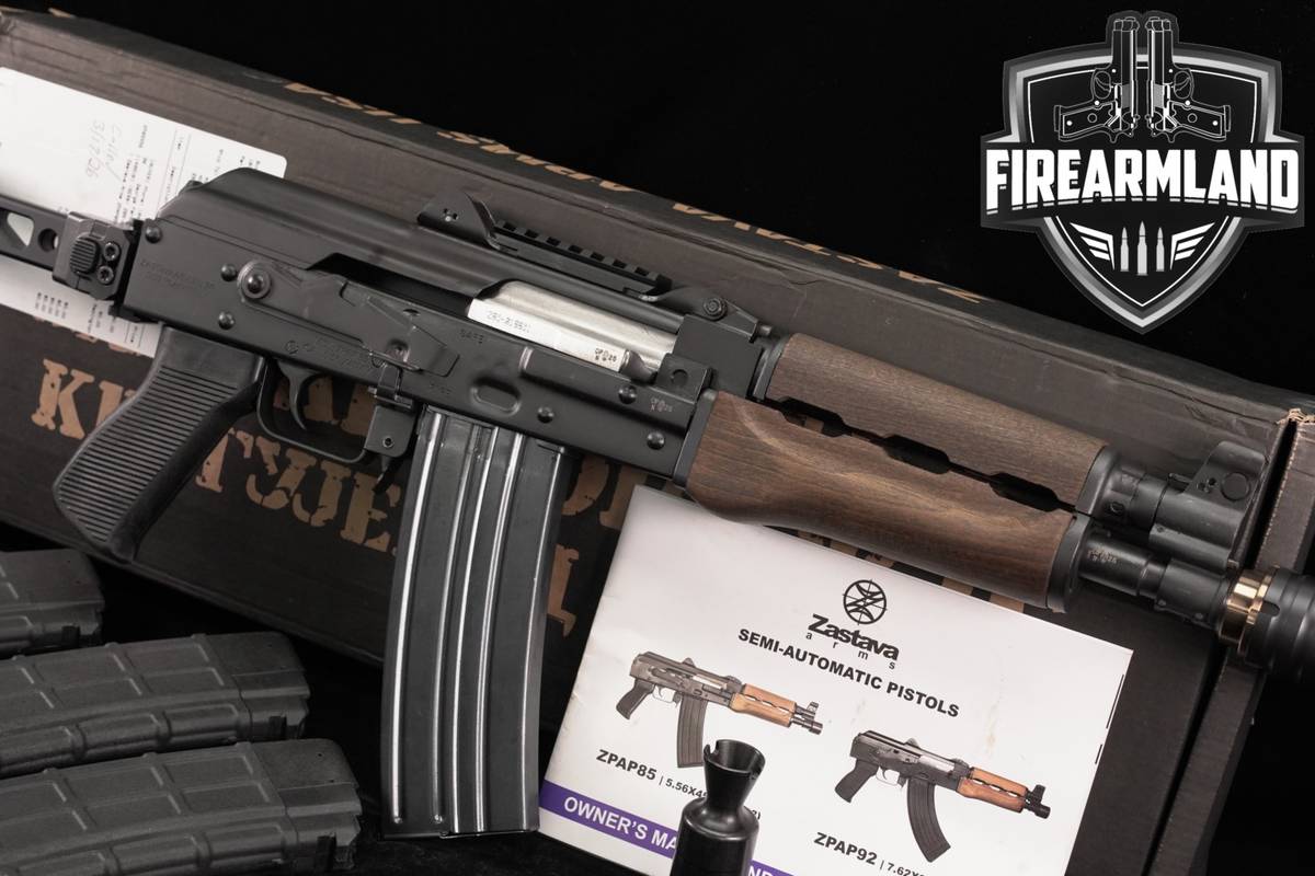 SBR Zastava Arms ZPAP85 5.56 NATO 10" ZPAP-85 AK47 AK-47 AKM +4 MAGS, BOX