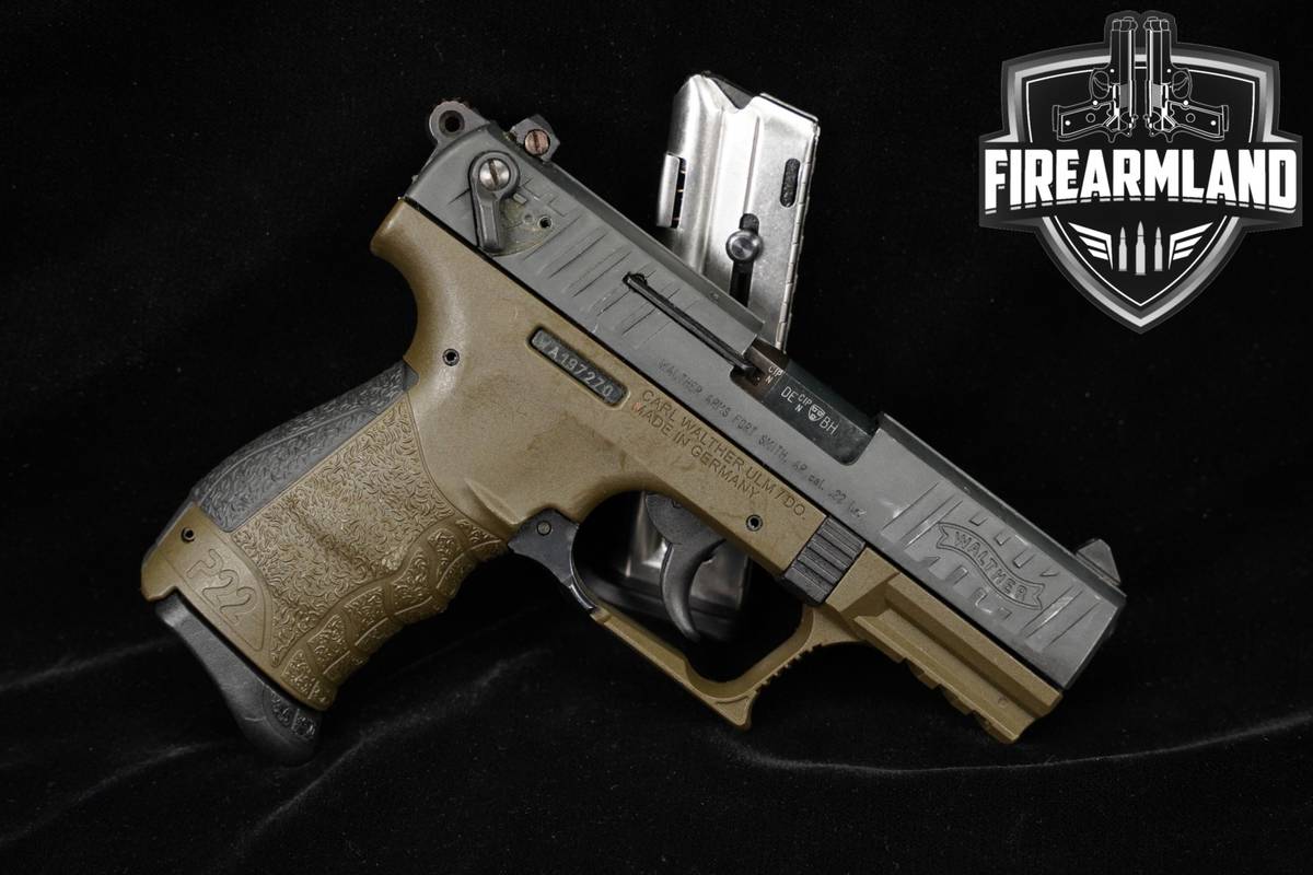 Walther P22 22LR 3.42" Two-Tone Black & Tan P 22 +2 MAGS