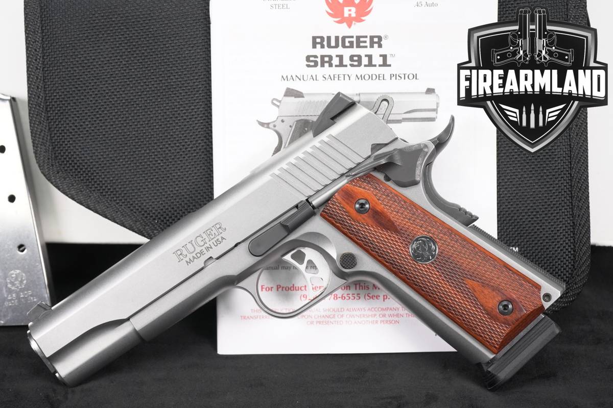 Ruger SR1911 Series 70 45 ACP SR 1911 5" Stainless +2 MAGS & ORIG BOX