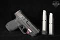 Smith & Wesson (S&W) M&P9 Shield M2.0, Crimson Trace Equipped, No Thumb Safety 9mm Luger Black in Very Good Condition Image 2