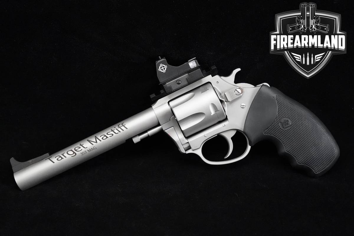 Charter Arms Target Mastiff 357 Magnum 6" Silver Target-Mastiff +ORIG CASE