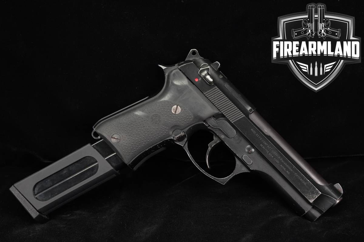 Beretta 92FS Compact 9mm 4.3" Black Bruniton Finish +HOLSTER