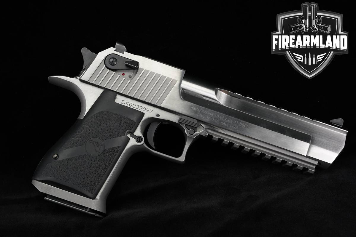 Magnum Research Desert Eagle Mark XIX 50 AE 6" Stainless MK-19 +ORIG CASE
