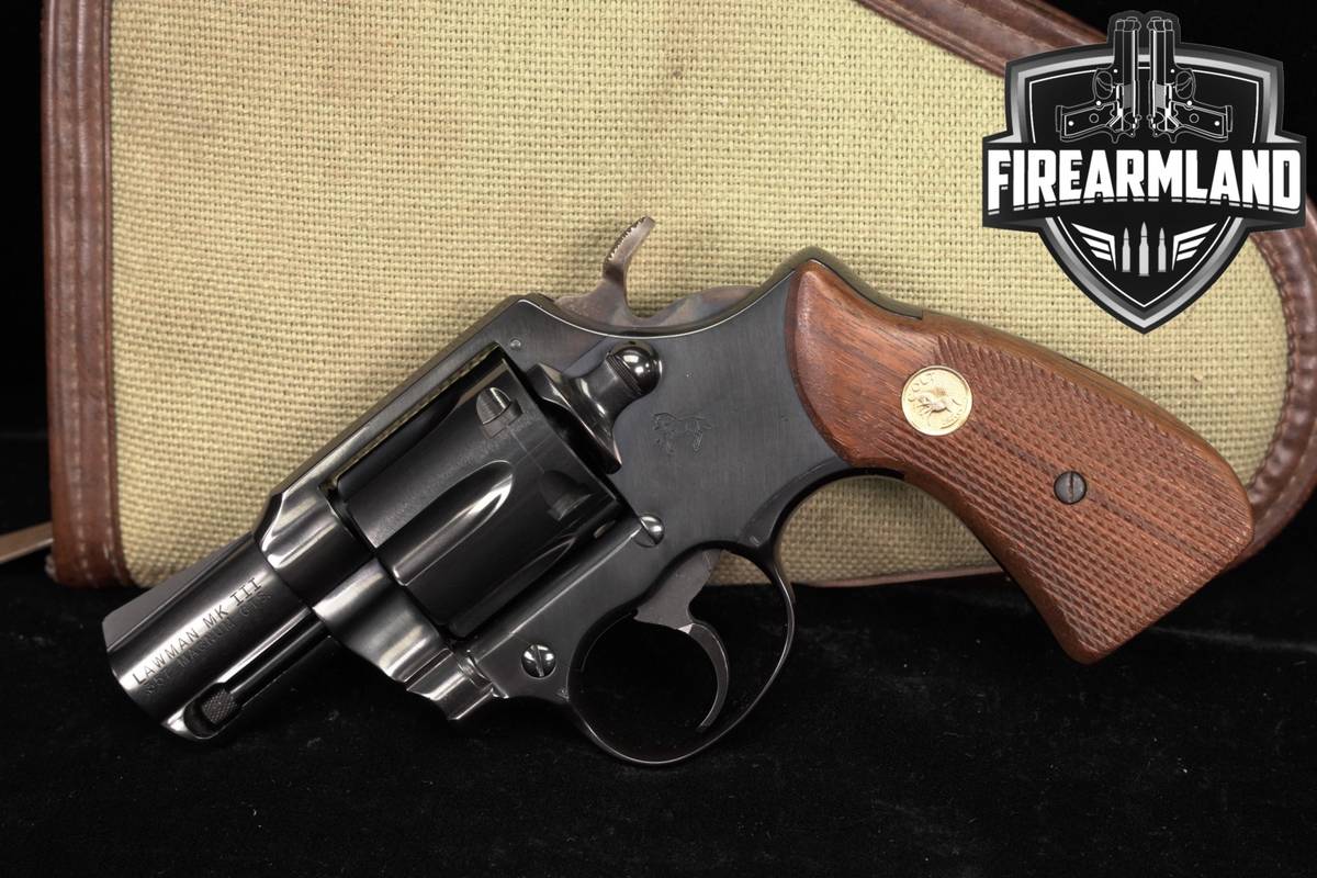 1978 Colt Lawman Mk III 357 Magnum 2" Blued Mark 3 Snub-Nose +CASE