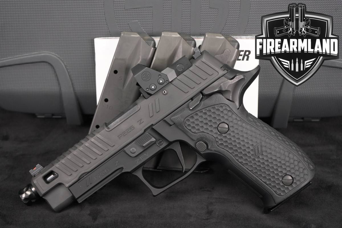 Sig Sauer P226 ZEV SAO THREADED RXP 9mm OR P 226 +ORIG CASE, ROMEO1 PRO