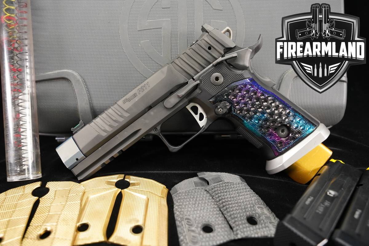 UPGRADES Sig Sauer P211 GTO 9mm 1911 4.4" 2011 P 211 +4 MAGS, CASE, GRIPS