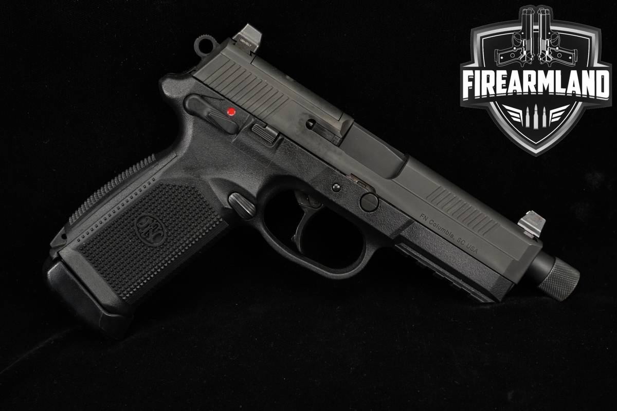 FN FNX-45 Tactical 45ACP Optics-Ready 5.3" Stainless FNX45 THREADED