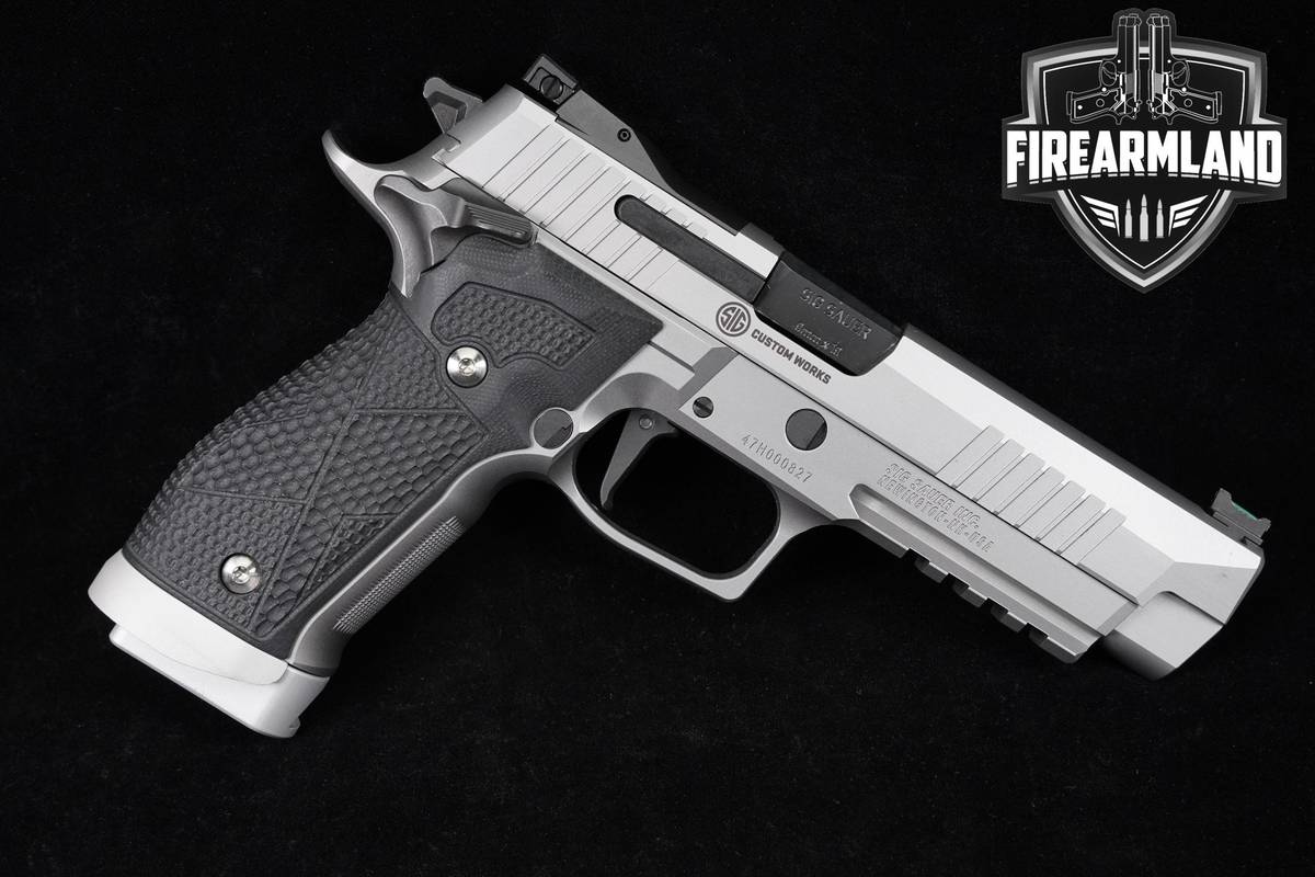 CUSTOM WORKS Sig Sauer P226-XFIVE STAS 9mm 5" Stainless +3 MAGS & ORIG CASE