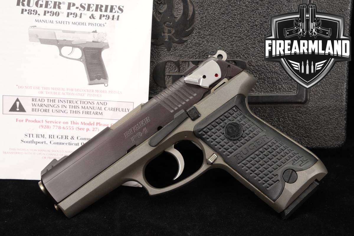 2004 Ruger P944 T 40 S&W 4.25" Two-Tone Blued & Grey P94 P-94 +ORIG CASE