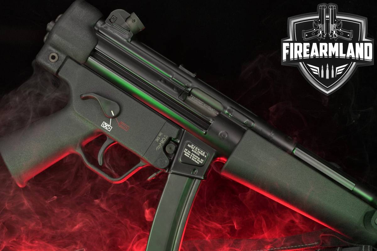 Heckler & Koch SP5 9mm H&K MP5 TRI-LUG +3 MAGS, CASE
