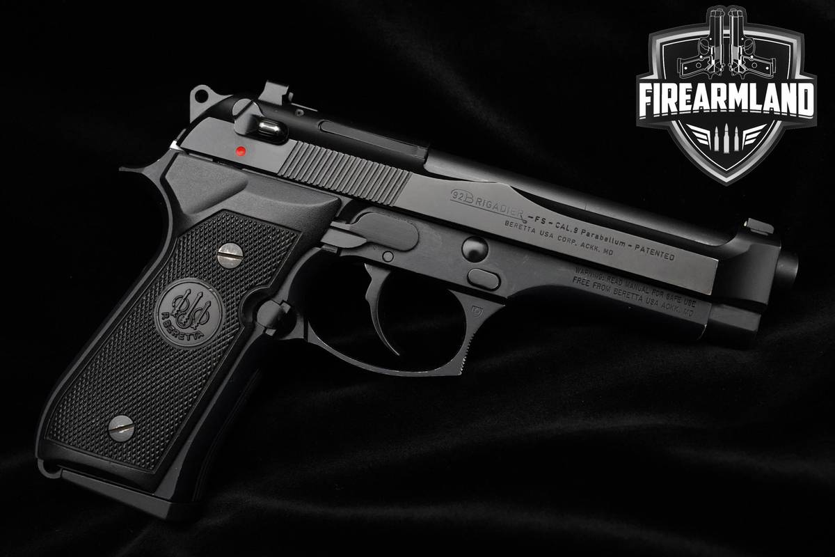 Beretta 92FS Brigadier 9mm Black Bruniton Beretta +2 92FS MAGS & ORIG CASE