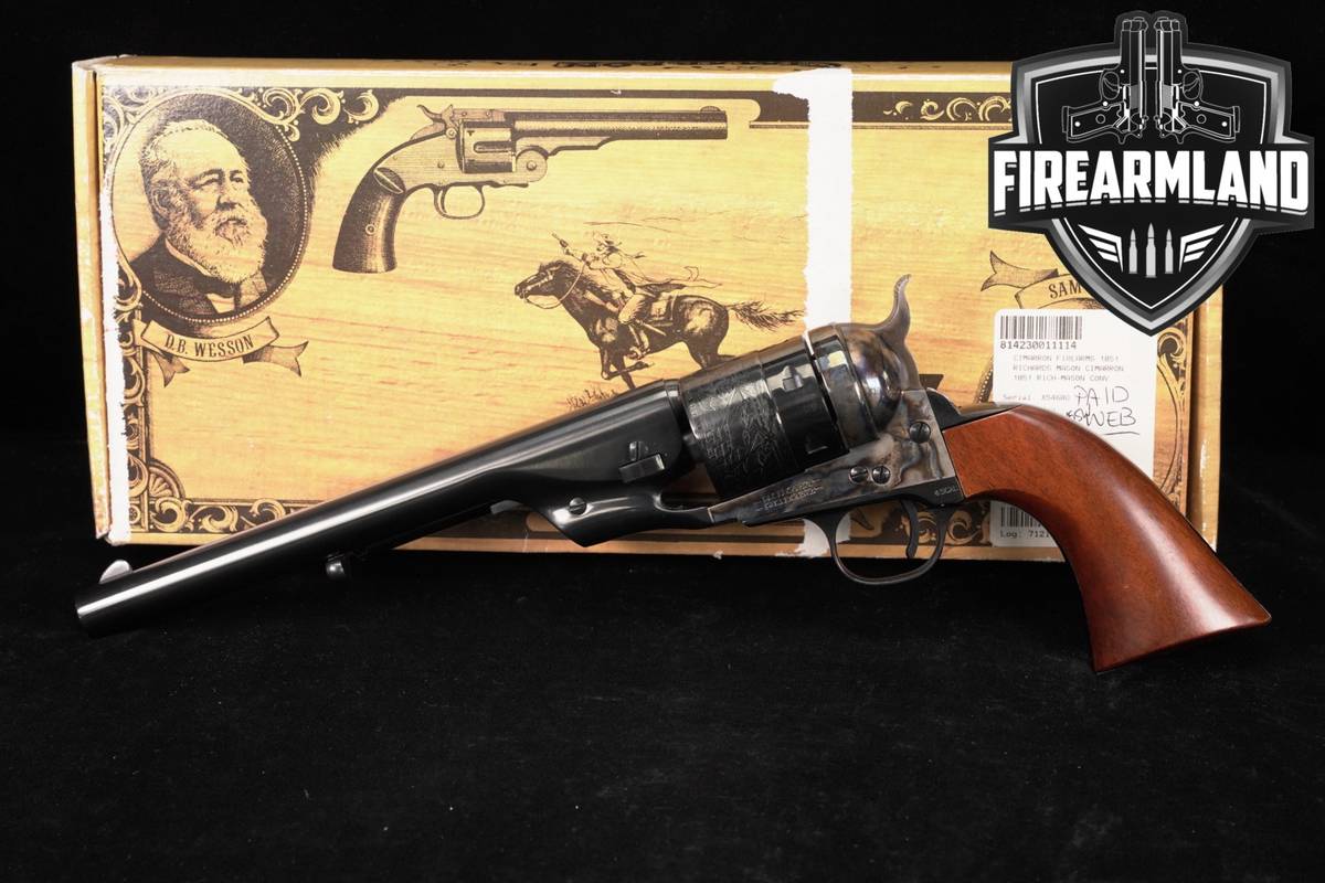 A Uberti Model 1860 Richards Conversion Type II 45 Colt Cimarron +ORIG BOX