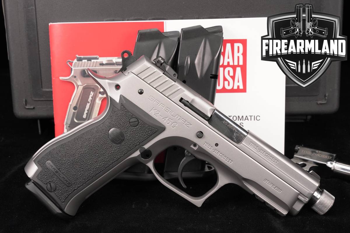 Sarsilmaz SAR K2-45C Compact 45 ACP K245C THREADED +3 MAGS & ORIG CASE