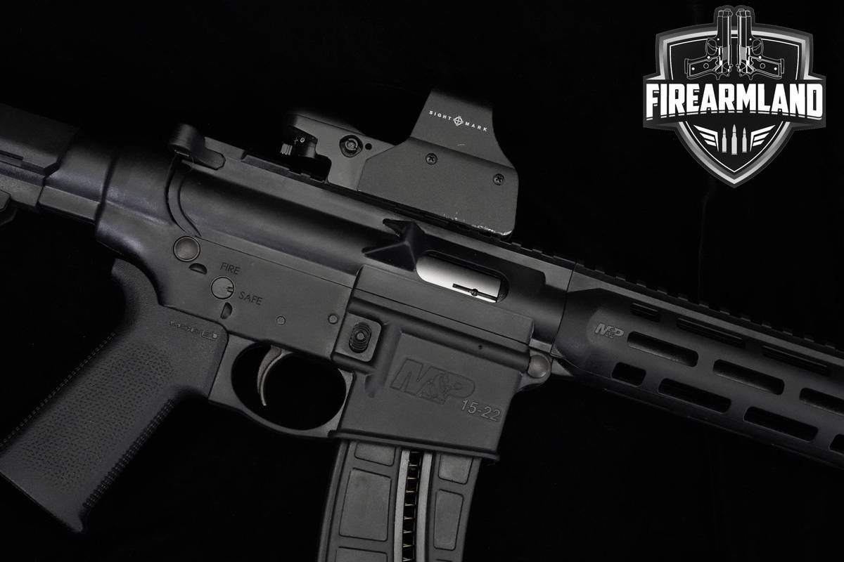 Smith & Wesson (S&W) M&P15-22P 22LR AR-15 AR15 AR 8" S&W M&P-15-22 +OPTIC